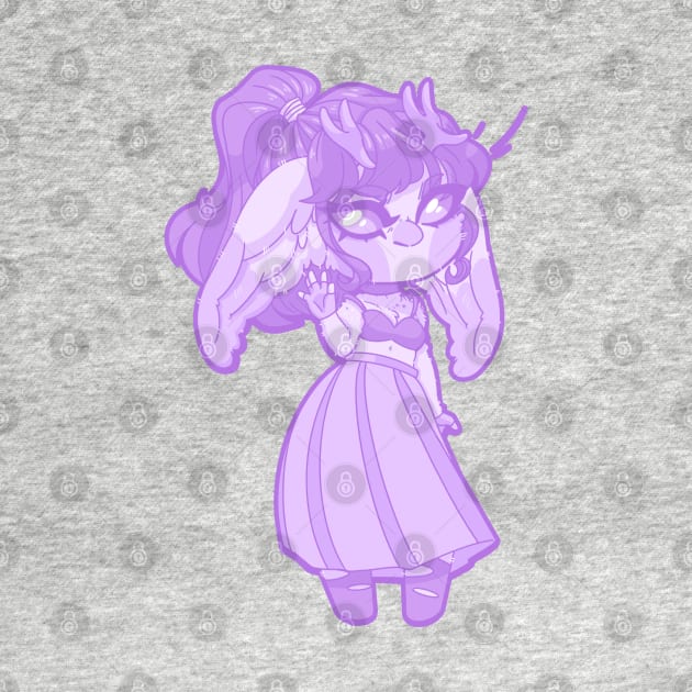 Purple Sukeban Jackalope by paperstarzz